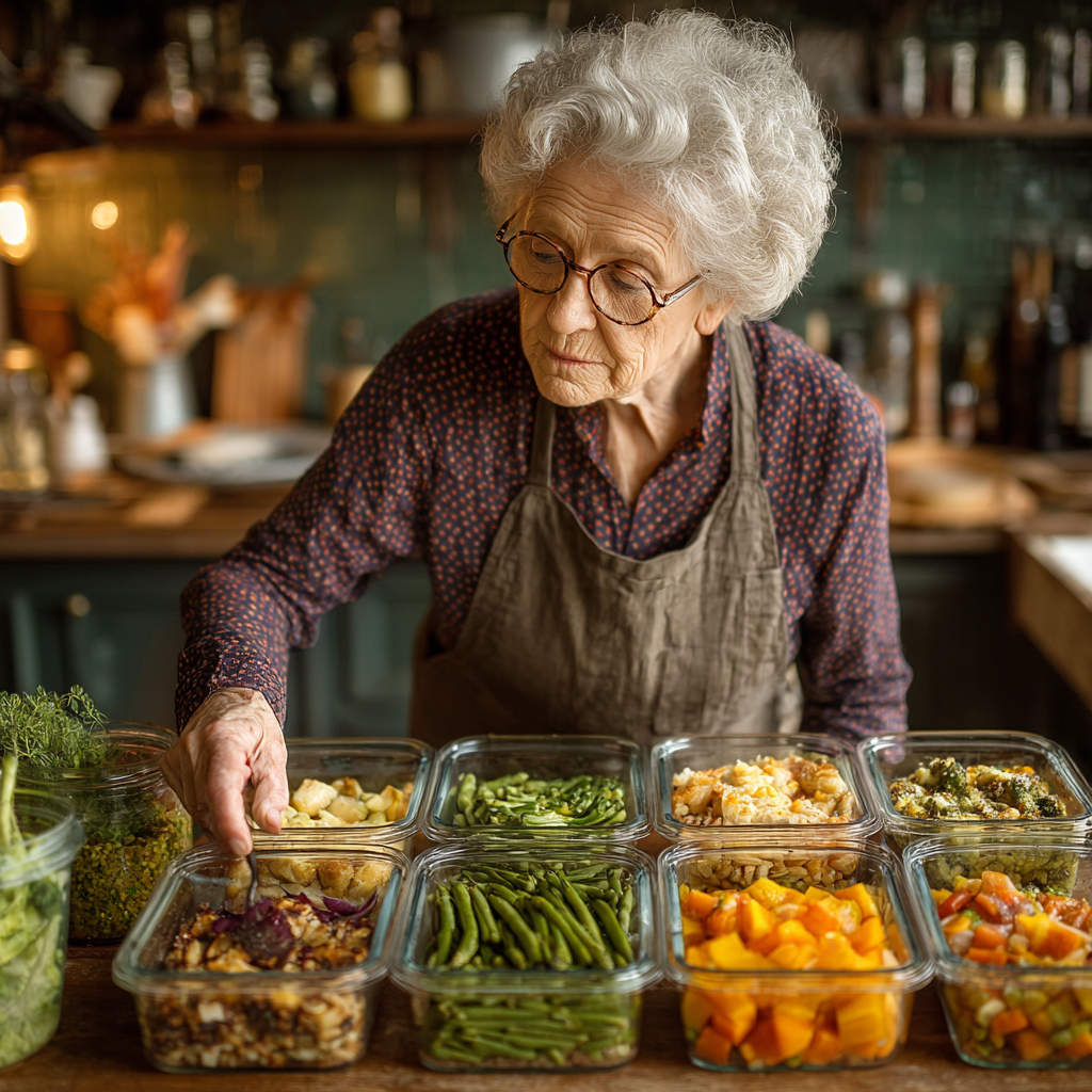 Rodzinna kuchnia z kolorowymi składnikami